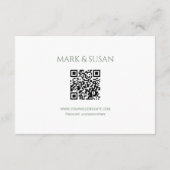 Carte Chinois élégant double bonheur mariage RSVP (Dos)