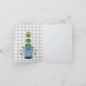 Carte Chinoiserie Blue Ginger Jar topiary (Intérieur)