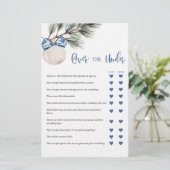 Carte Chinoiserie d'hiver Bow Over or Under Games (Debout devant)