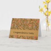 Carte Chintz Fleur Classique Joli Design Floral Doux (Fleur jaune)