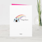 Carte Chiot avec Empreintes de pattes et os (Dos)