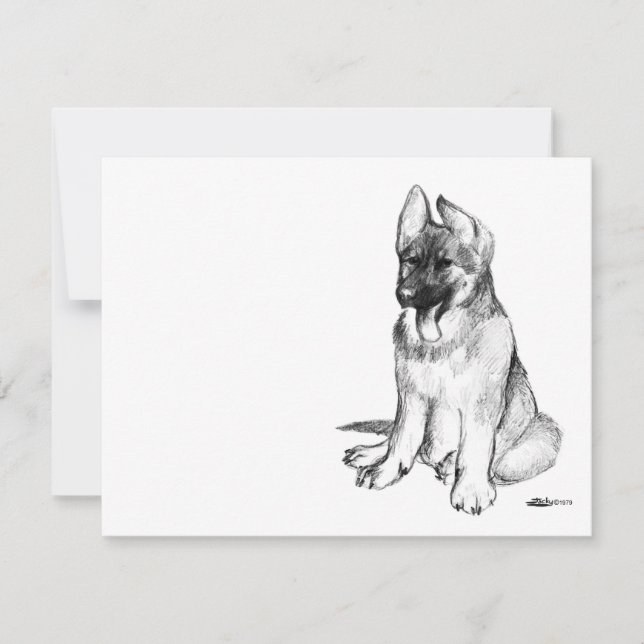 Carte Chiot berger allemand (Devant)