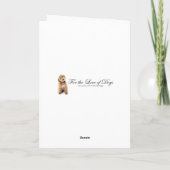 Carte Chiot Caniche Noir pour la Saint-Valentin – Douce (Dos)