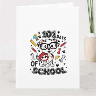 Carte Chiot Dalmatien 101 Jours d'école