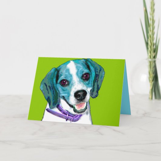 Carte Chiot de beagle d'ART de POP (Devant)