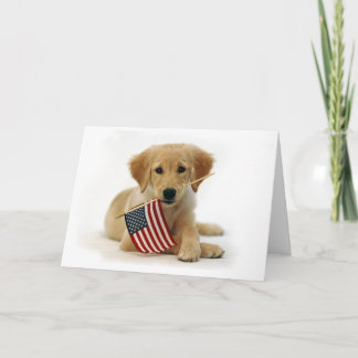 Carte Chiot de golden retriever de Jour de la