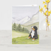 Carte Chiot de montagne (Fleur jaune)