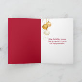 Carte Chiot de Noël Golden Retriever (Intérieur)