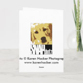 Carte Chiot et drapeau de golden retriever (Dos)