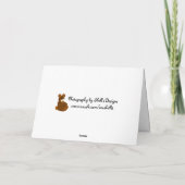 Carte Chiot Noir Dans Une Panier (Dos)