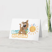 Carte Chiot Scooby-Doo "Bonjour soleil" (Devant)