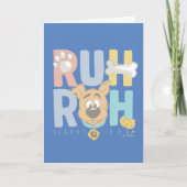 Carte Chiot Scooby-Doo "Ruh Roh" (Devant)