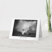 Carte Chiot somnolent - vous manquer (Devant)