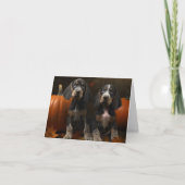 Carte Chiots Bluetick Coonhound Délice d'Automne Citroui (Devant)