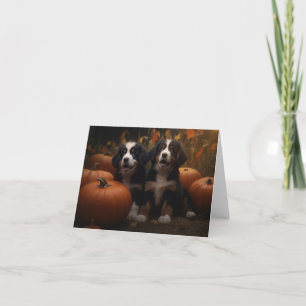Carte Chiots de montagne bernois Délice d'automne Citrou