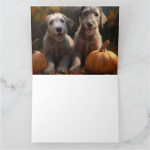 Carte Chiots Lévrier Automne Delight Pumpkin (Intérieur)