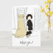 Carte Chiots vigilants (Fleur jaune)