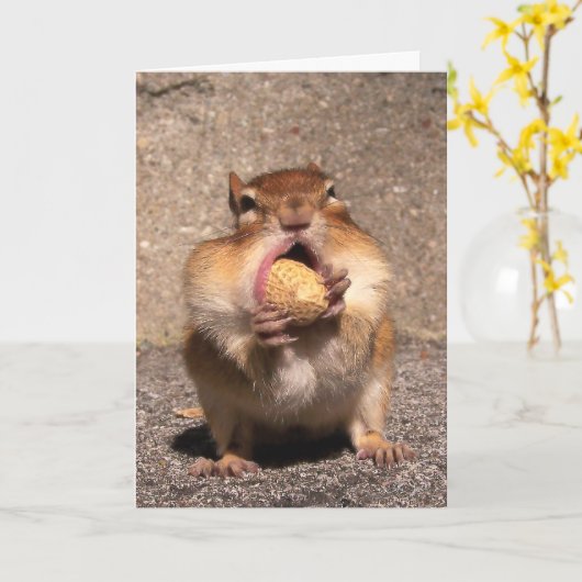 Carte Chipmunk (Fleur jaune)