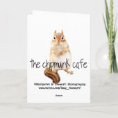 Carte Chipmunk d'anniversaire allemande (Dos)