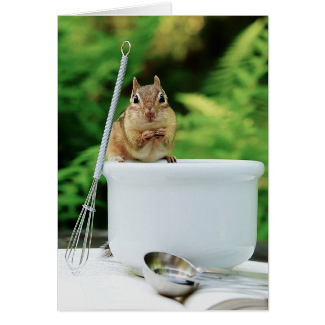 Carte Chipmunk Little Chef (Devant)