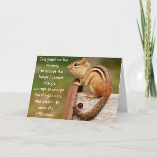 Carte Chipmunk Prière Sérénité