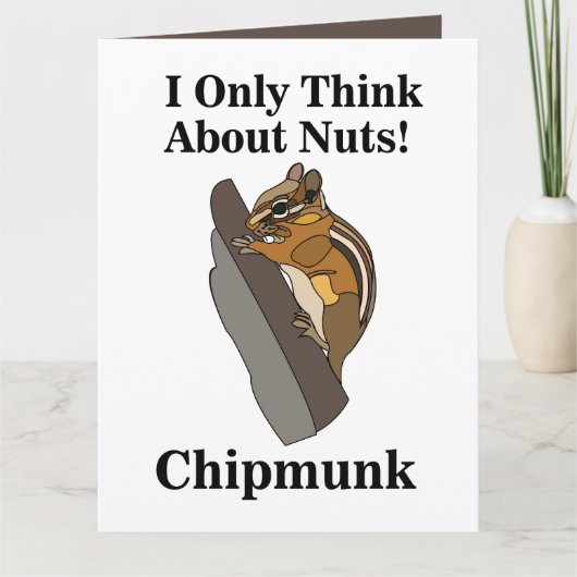 Carte Chipmunk Rodent Funny (Devant)