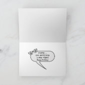 Carte Chipmunks avec lunettes Humour d'anniversaire (Intérieur)