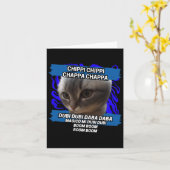 Carte Chippi Chippi Chappa Chappa Danser Mème Chat (Fleur jaune)