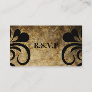 Carte chique élégante du remous RSVP