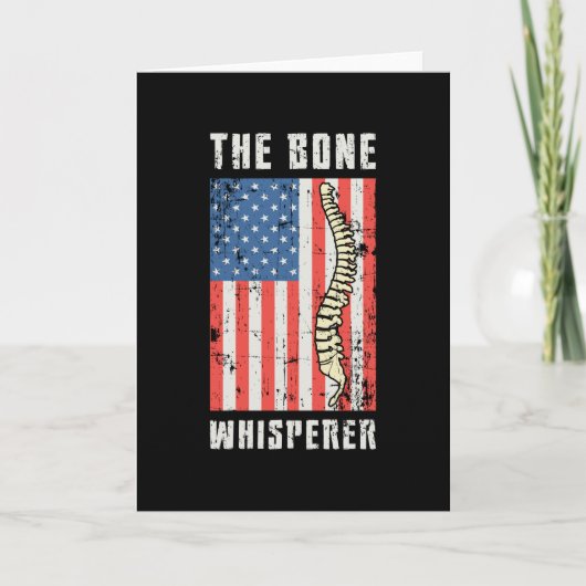 Carte Chiropracteur de la colonne vertébrale de l'os (Devant)