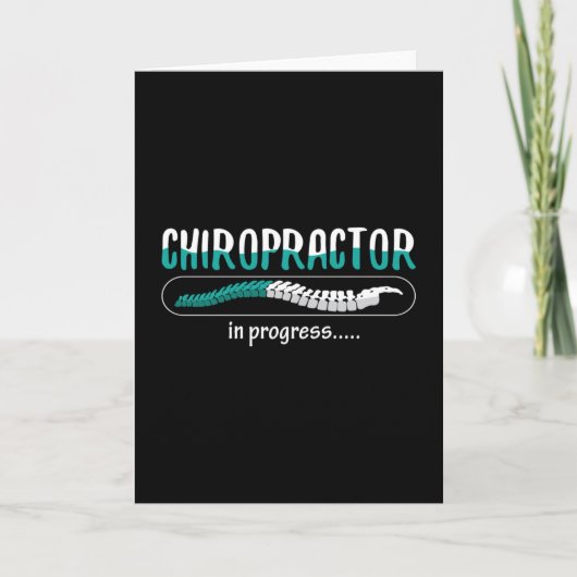 Carte Chiropractic Chiropractor In Progress Chiro Spine (Devant)