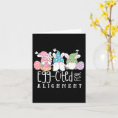 Carte Chiropractor Oeuf de Gnomes mignons de Pâques cité (Fleur jaune)
