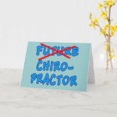 Carte CHIROPRAKTEUR plus futur (Fleur jaune)