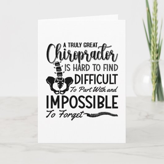 Carte Chiropratique Chiro épine Vraiment grand chiroprat (Devant)