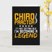 Carte Chiropratique Funny Chiropractor Légende (Fleur jaune)