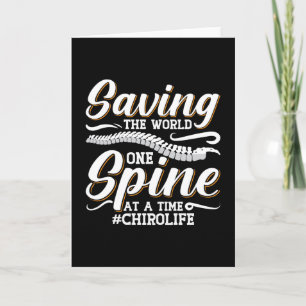 Carte Chiropratique Sauver Le Monde Spine Chiropracteur