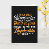 Carte Chiropratique Spine Chiro Vraiment Grand Chiroprat (Fleur jaune)