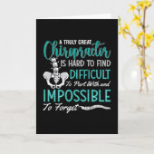 Carte Chiropratique Spine Vraiment Grand Chiropraticien (Fleur jaune)