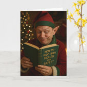 Carte Chirstmas card 'How to hide from Health & Safety' (Fleur jaune)