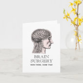 Carte Chirurgie cérébrale patient obtenir bien (Fleur jaune)