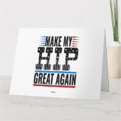 Carte Chirurgie de la hanche (Dos)