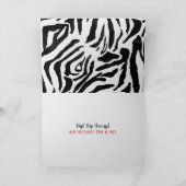 Carte Chirurgie de remplacement de hanche Zebras (Intérieur)