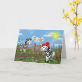 Carte Chirurgie de remplacement de hanche Zebras (Fleur jaune)