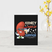 Carte Chirurgie de transplantation Maladie du rein du do (Fleur jaune)