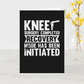 Carte Chirurgie des genoux terminée Mode de récupération (Fleur jaune)