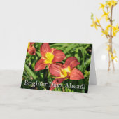 Carte Chirurgie du genou Floral S'en sortir bientôt (Fleur jaune)