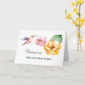 Carte Chirurgie du rein Pensez à vous Fleurs (Fleur jaune)