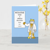 Carte Chirurgie oculaire Récupération rapide (Fleur jaune)