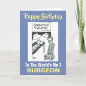 Carte Chirurgien avec boîte à outils - Joyeux anniversai (Devant)