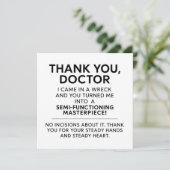 Carte Chirurgien Merci (Debout devant)